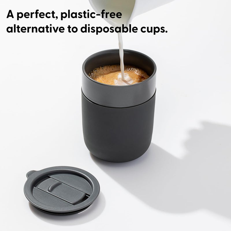 WP W&P Porter Ceramic Mug w/ Protective Silicone Sleeve, Mint 12 Ounces | On-the-Go | Reusable Cup for Coffee or Tea | Portable | Dishwasher Safe - Image 2